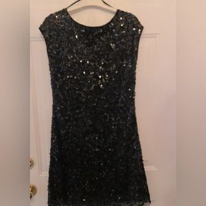 Black Sequin Dress Size M